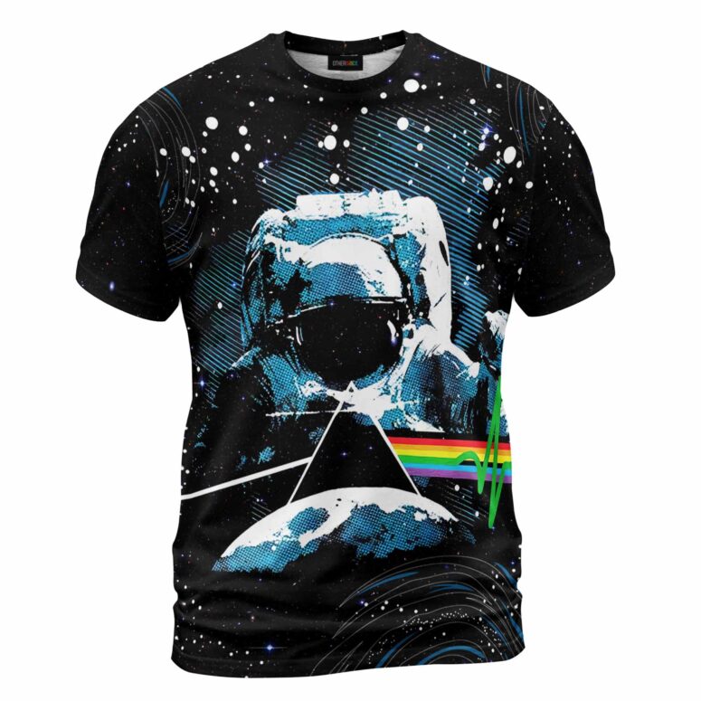 Pink Floyd Dark Side Of The Moon Pyramid Astronaut  Shirt