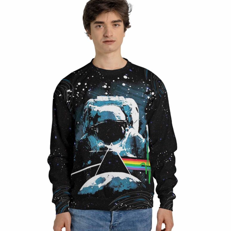 Pink Floyd Dark Side Of The Moon Pyramid Astronaut  Shirt