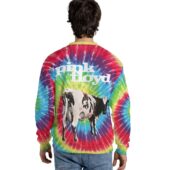 Pink Floyd Fat Old Sun White Dairy Cow Sweater Back - OtherBrick