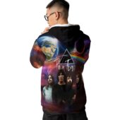 Pink Floyd Member Star Space Prism Light Hoodie Back - OtherBrick