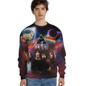 Pink Floyd Member Star Space Prism Light Sweater Front - OtherBrick