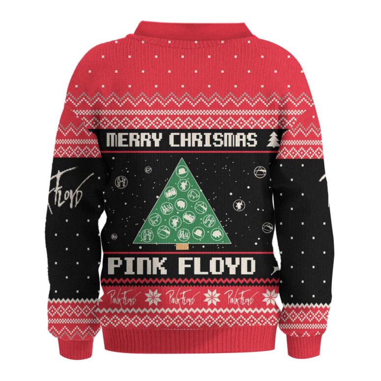 Pink Floyd Merry Christmas Symbols Band Logo Tree Ugly Christmas Sweater