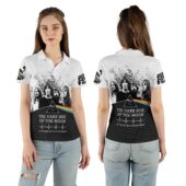Pink Floyd The Wall Dark Side Of The Moon 50 Years Anniversary 3d Polo Shirt Woman Front Back Mockup - OtherBrick