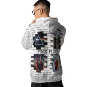 Pink Floyd The Wall Screaming Face Dark Side Of The Moon Wywh Hoodie Back - OtherBrick