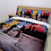 Pink Floyd Wish You Were Here Album Cover Vintage Bedding Set Mockup 2 - OtherBrick