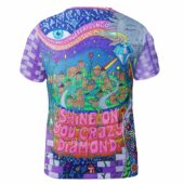 Shine On You Crazy Diamond Inspired Pink Floyd Shirt Back - OtherBrick