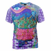 Shine On You Crazy Diamond Inspired Pink Floyd Shirt Front - OtherBrick