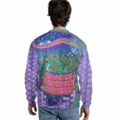 Shine On You Crazy Diamond Inspired Pink Floyd Sweater Back - OtherBrick