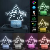 The Dark Side Of Christmas Pink Floyd Night Lamp Led Light3 - OtherBrick