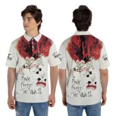 The Wall 1980 Teacher Mother Pink Floyd Polo Shirt Man Front Back Mockup - OtherBrick