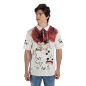 The Wall 1980 Teacher Mother Pink Floyd Polo Shirt Man Front Mockup - OtherBrick