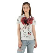 The Wall 1980 Teacher Mother Pink Floyd Polo Shirt Woman Front Mockup - OtherBrick