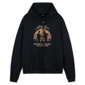 We Re Just Two Lost Souls Wish You Were Here Retro Front Hoodie Black - OtherBrick