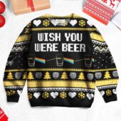 Wish You Were Beer Vintage Pink Floyd Christmas Ugly Sweater Mk 1 - OtherBrick