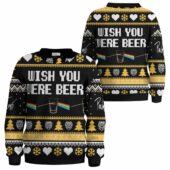 Wish You Were Beer Vintage Pink Floyd Christmas Ugly Sweater Mk 3 - OtherBrick