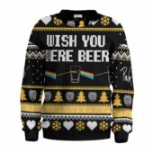 Wish You Were Beer Vintage Pink Floyd Christmas Ugly Sweater Mk 4 - OtherBrick