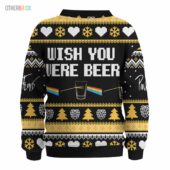 Wish You Were Beer Vintage Pink Floyd Christmas Ugly Sweater Mk 5 - OtherBrick
