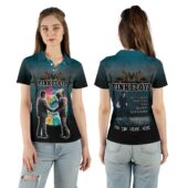 Wish You Were Here Desert Man In Bowler Diver Shakehand Polo Shirt Woman Front Back Mockup - OtherBrick
