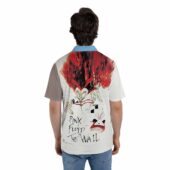 Wish You Were Here X Pink Floyd The Wall 1980 Polo Shirt Man Back Mockup - OtherBrick