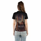 Pink Floyd Band On The Moon Animals Albums Cover Polo Shirt Woman Back Mockup - OtherBrick