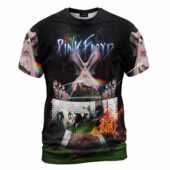The Division Bell Heads The Wall Hammers Atom Heart Mother Cow Wywh Burning Man Shirt Front - OtherBrick
