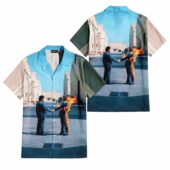 Wish You Were Here Album Cover HandShake Pink Floyd Hawaiian Shirt