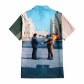 Wish You Were Here Album Cover Handshake Pink Floyd Hawaiian Shirt Hawaiian Shirt Back - OtherBrick