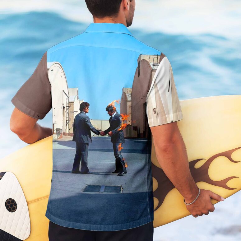 Wish You Were Here Album Cover Pink Floyd Hawaiian Shirt