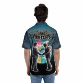 Wish You Were Here Shakehand Animals Polo Shirt Man Back Mockup - OtherBrick