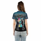 Wish You Were Here Shakehand Animals Polo Shirt Woman Back Mockup - OtherBrick