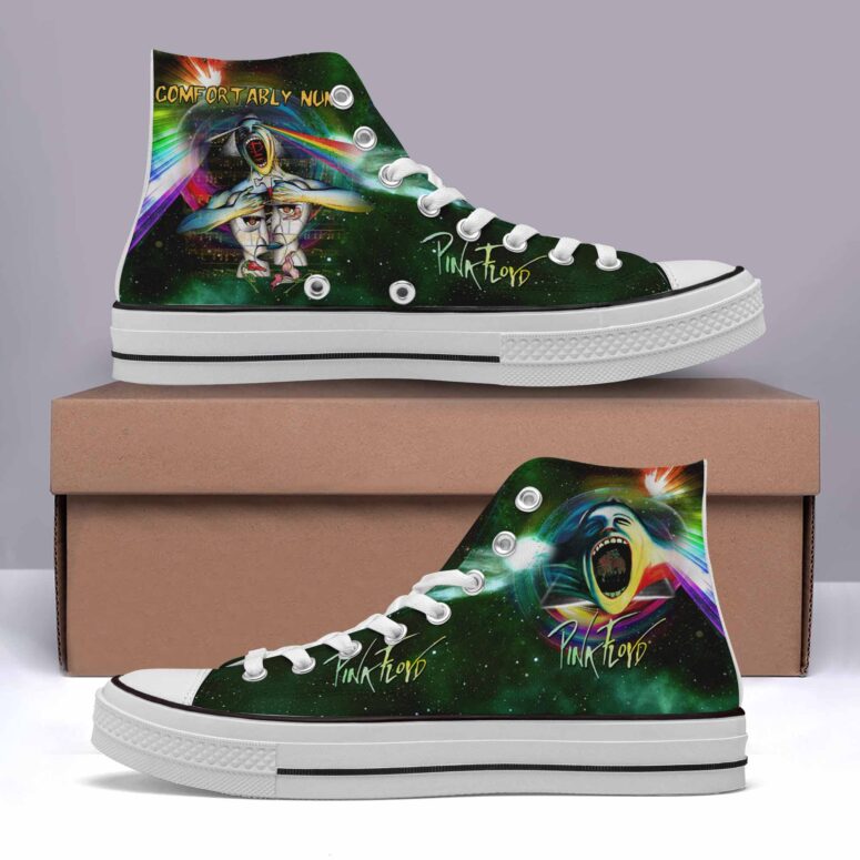 Comfortably Numb The Division Bell Pink Floyd Canvas Shoes