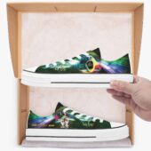Comfortably Numb The Division Bell Pink Floyd Canvas Shoe Low Top Retro Canvas Shoes Mockup - OtherBrick