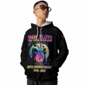 Pink Floyd 1975–2025 Wish You Were Here 50th Anniversary Hoodie Front - OtherBrick