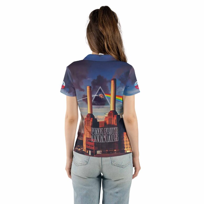 Pink Floyd Animals Pig Fly Cover Polo Shirt