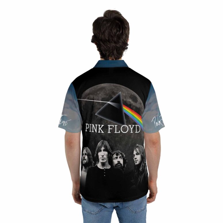 Pink Floyd Band x Dark Side Of The Moon x Pig Fly Polo Shirt