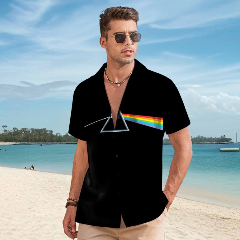 Pink Floyd Dark Side Of The Moon Logo Hawaiian Shirt Pink Floyd Dark Side Of The Moon Logo Hawaiian Shirt