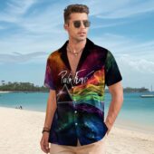 Pink Floyd Dark Side Of The Moon Smoke Color Hawaiian Shirt Hawaiian Shirt Man - OtherBrick