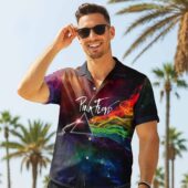 Pink Floyd Dark Side Of The Moon Smoke Color Hawaiian Shirt Man Front 1 - OtherBrick