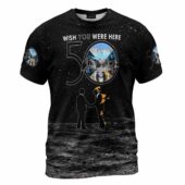 Pink Floyd Wish You Were Here 50th Anniversary Cosmic Shirt Front - OtherBrick