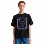 The Division Bell World Tour 1994 Vintage Pink Floyd Front Shirt Woman Black 1 - OtherBrick