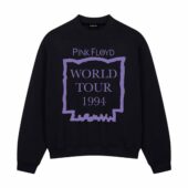 The Division Bell World Tour 1994 Vintage Pink Floyd Front Sweatshirt Black - OtherBrick