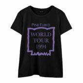 The Division Bell World Tour 1994 Vintage Pink Floyd Front Wtee Black - OtherBrick