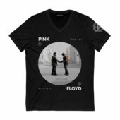 Wish You Were Here 50th Anniversary Pink Floyd Front Vneck Black - OtherBrick