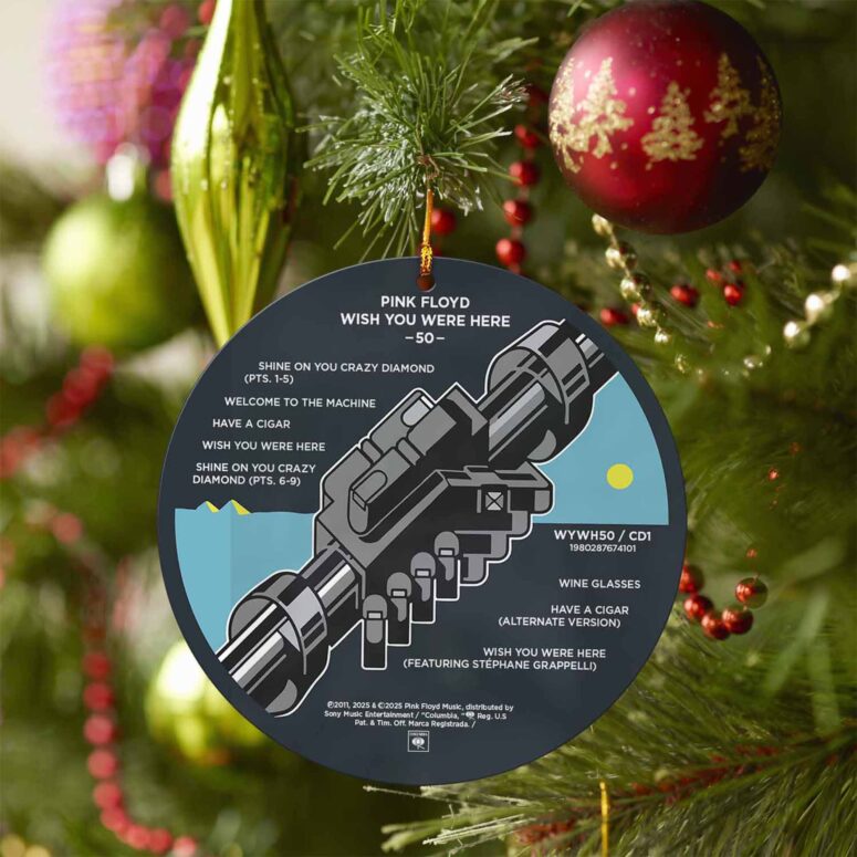 Wish You Were Here Disc 50th Anniversary Pink Floyd Ornament