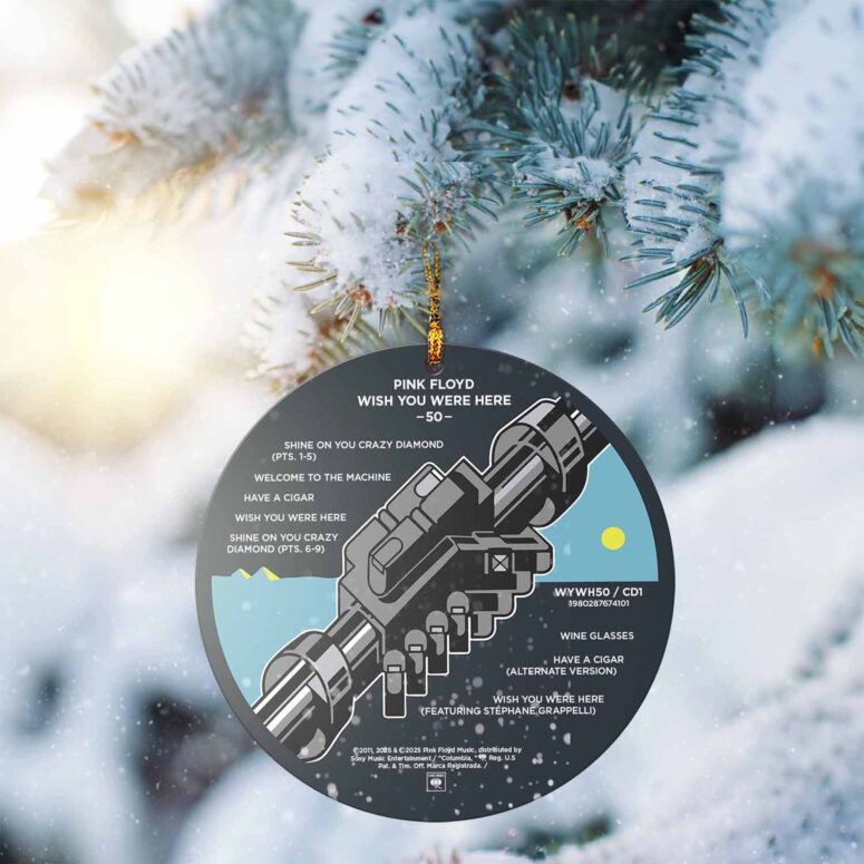 Wish You Were Here Disc 50th Anniversary Pink Floyd Ornament