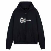 Wish You Were Here Rhythm We Re Just Two Lost Souls Guitar Pink Floyd Front Hoodie Black - OtherBrick