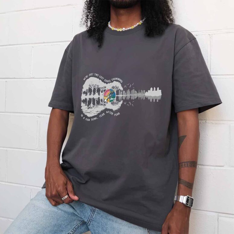 Wish You Were Here Rhythm We're Just Two Lost Souls Guitar Pink Floyd Shirt