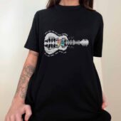 Wish You Were Here Rhythm We Re Just Two Lost Souls Guitar Pink Floyd Front Shirt Woman Black - OtherBrick