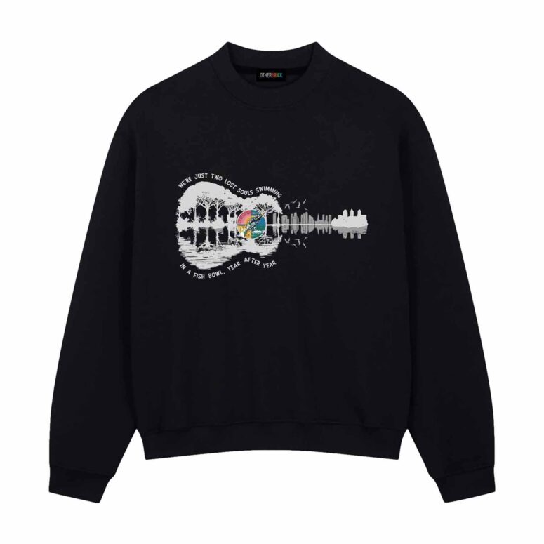 Wish You Were Here Rhythm We're Just Two Lost Souls Guitar Pink Floyd Shirt