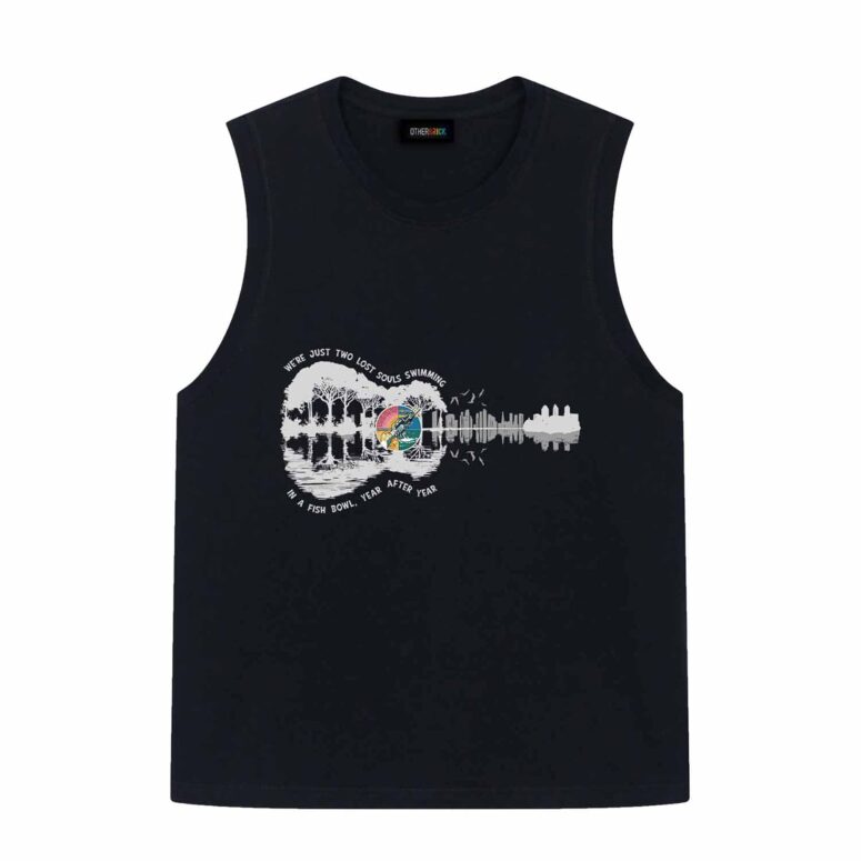 Wish You Were Here Rhythm We're Just Two Lost Souls Guitar Pink Floyd Shirt